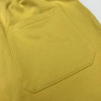 250174 elastični pas rumene ženske, moške spolne pismo ohlapne hlače širok noge Vrvico blagovne Znamke Luksuzni Oblikovalec hlače Modni Classic