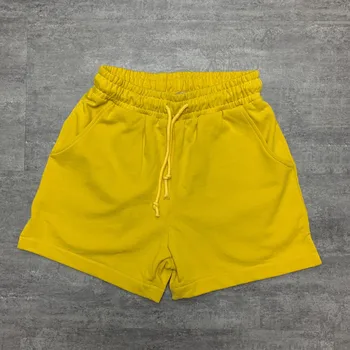 250174 elastični pas rumene ženske, moške spolne pismo ohlapne hlače širok noge Vrvico blagovne Znamke Luksuzni Oblikovalec hlače Modni Classic