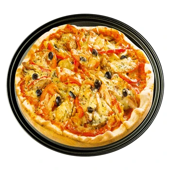 26/28/32 cm Ogljikovega Jekla Non-stick Pizza Kamni Pizza Pan Pizza Peko Ponev Pladenj Očesa Pladenj za Plošče Jedi Bakeware Peko Orodja