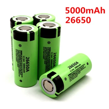 26650 Baterije 3,7 v 5000mah Polnilna Litij-ionska Baterija za Svetilko Power Bank Baterija za ponovno Polnjenje