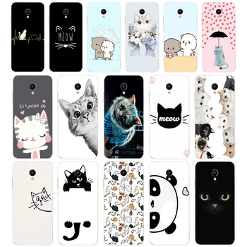 27 Srčkan mačke in druge živali darilo Mehki Silikon Tpu mobilnega telefona Primeru za Meizu M5 M5C M5S M6 M6T M6C M6 Opomba Primeru