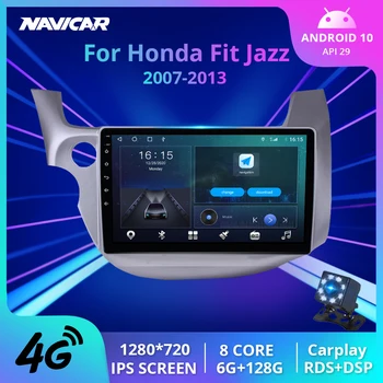 2DIN Android 10.0 avtoradia Za Honda Fit Jazz 2007-2013 Avto Večpredstavnostna glavne enote GPS Radio Stereo Gps Navigacija 2DIN DVD Predvajalnik