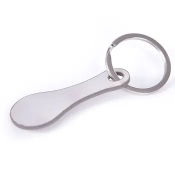 2PCS DIY Nakupovalni Voziček Žetonov Nekaj Ključnih Verige Okrasni Ključ, Položeni Keyrings Aluminij Zlitine Key Ring Kovanca Imetnik Keychain