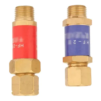 2PCS HF-2 Kisika acetylene propana Preverite Ventil Plamen Buster za Reduciranje Tlaka Plin, Regulator in Rezanje Baklo Deli