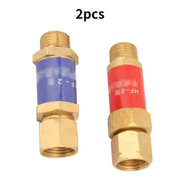 2PCS HF-2 Kisika acetylene propana Preverite Ventil Plamen Buster za Reduciranje Tlaka Plin, Regulator in Rezanje Baklo Deli