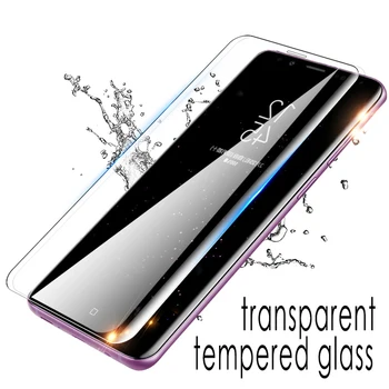 2Pcs pokrovček za samsung Galaxy s20 Ultra S10 lite S10e S8 S9 plus S7 rob kaljeno steklo zaščitno folijo telefon screen protector