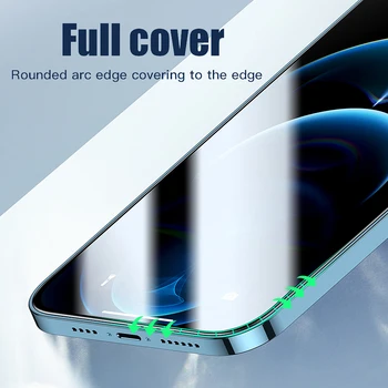 2PCS Polno Kritje Zaščitno Steklo Za iPhone 11 7 8 6 6s Plus SE 2020 Zaščitnik Zaslon Za iPhone X XR XS 11 12 Pro Max Stekla