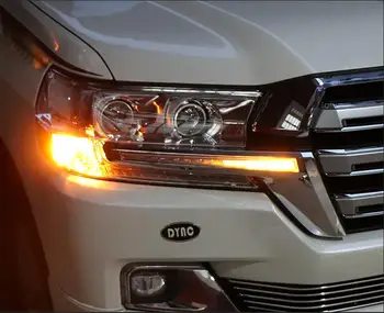 2PCS rumena dynamic LED vključite signal flash komplet za Toyota Land Cruiser LC200 FJ200 2016 2017 spremenjen dodatki