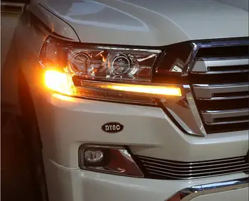 2PCS rumena dynamic LED vključite signal flash komplet za Toyota Land Cruiser LC200 FJ200 2016 2017 spremenjen dodatki