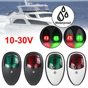 2Pcs/Set Za Morski Čoln Jahta Tovornjak Priklopnika Van LED Navigacijska Luč Desnem Boku Svetlobni Signal Opozorilo Lučka 10V-30V