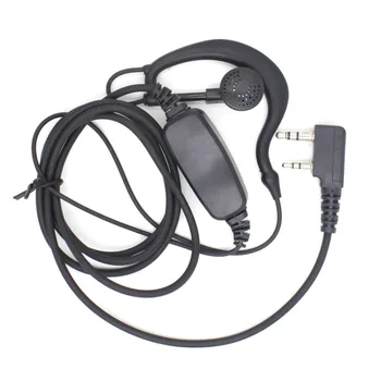 2PCS Slušalke Micphone z Dvojno Dvojno PG Gumb za Baofeng UV82 UV-82 UV-89 UV-8D Walkie Talkie Slušalke Pribor