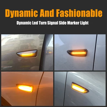 2pcs Za Opel Astra, Astra J K Buick Regal LED Dinamični Vključite Opozorilne Luči Strani Marker