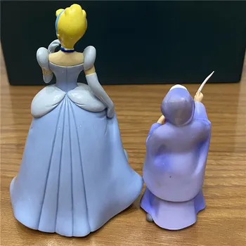 2piece 7-10 cm Disney Klasičnih Princesa Pepelka in pravljice botra dejanje Slika Zbirateljske Model Igrače