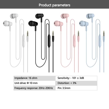 3,5 mm V Uho Slušalke Športne Slušalke Žične Čepkov Slušalke Z Mikrofonom Bass sistem Stereo Slušalke Za Iphone Huawei Xiaomi Slušalke MP3