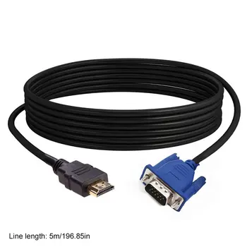3/5m pozlačeni Priključki HDMI je združljiv združljiv Moški VGA HD-15 Moški Kabel Kabel za DVD HDTV Zanesljivo