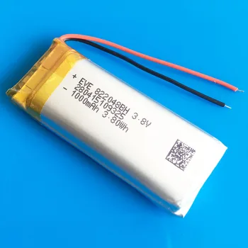 3,7 V 1000mAh lipo litij-polimer baterija za ponovno polnjenje 822048 moč za MP3, GPS, PSP diktafon slušalke e-knjige fotoaparat