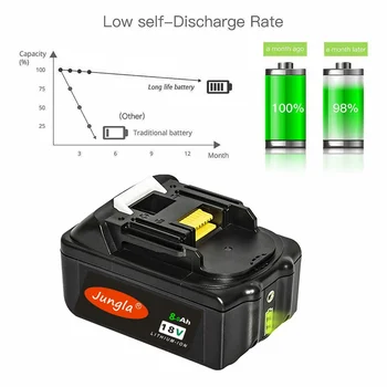 3 kos BL1830 18V 8A baterija za ponovno polnjenje 8000mah li-ion baterija nadomestna baterija za MAKITA BL1880 BL1860 BL1850