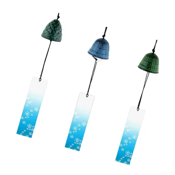 3 Kosov Japonski Furin Wind Chime Nambu Litega Železa Zvonovi Set