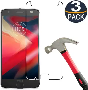 3-Pack-gnome Motorola Moto Z2 Igra Stekla Screen Protector,Anti-Glare Ultra-Tanek Jasno 9H Trdnosti, Kaljeno Steklo Zaščitno folijo