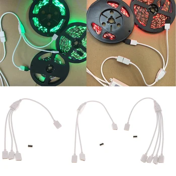 3 Vrste so na Voljo od 1 Do 2/3/4 RGB Ženski Splitter Priključek Kabel Za LED Trak Svetlobe