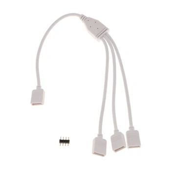 3 Vrste so na Voljo od 1 Do 2/3/4 RGB Ženski Splitter Priključek Kabel Za LED Trak Svetlobe