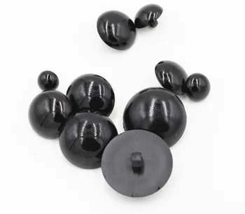 30-100 kozarcev/veliko 10-30mm Črne gobe glavo obliko gumb živalske oči gumb otrok plašč majhne shirt obleko gumb C089