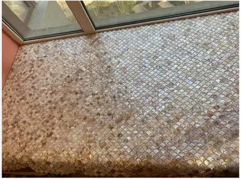 30*30cm Naravni Biser Lupini Mozaik Ozadje za dnevno Sobo, Kuhinjo, Tv Ozadje Doma Dekoracijo Lupini Obrti