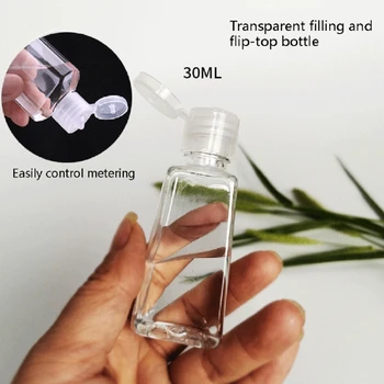 30 ml Prenosni Prazno Neprepustne Plastične Potovalne Steklenico za Hand Sanitizer z Rese Usnje Keychain Imetnik Prevozniki
