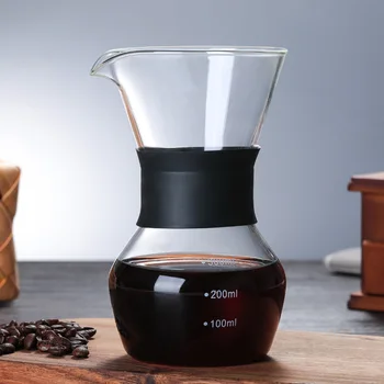 300 ml 600 ml Stekla, Odpornega aparat za Kavo Espresso Kavo Pot, ki Vodi Kapljično, Kava Lonec iz Nerjavečega Jekla Filter Barista Orodja