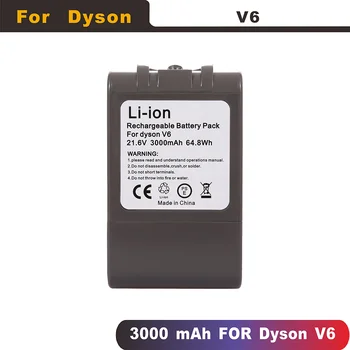 3000mAh za 21,6 V Li-ionska Akumulatorska Baterija za Dyson V6 sesalnik DC58 DC59 DC61 DC74 DC62 Živali SV03 SV05 SV06 SV07 SV09