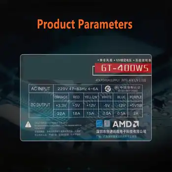 300W PC napajalnik ATX SFX 24Pin Mini Računalnik Primeru Napajanje Podporo 6Pin za Intel AMD GT-400WS