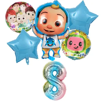 30inch Cocomelon JJ Temo Folija Balon Party Supplies Rojstni dan Dekoracijo Latex Balon Otroci Igrače Balon Baby Tuš