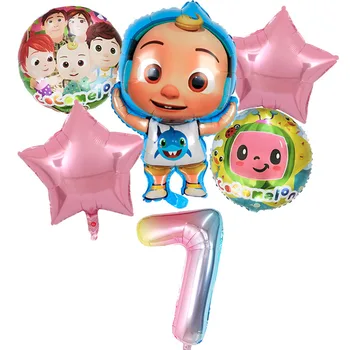 30inch Cocomelon JJ Temo Folija Balon Party Supplies Rojstni dan Dekoracijo Latex Balon Otroci Igrače Balon Baby Tuš