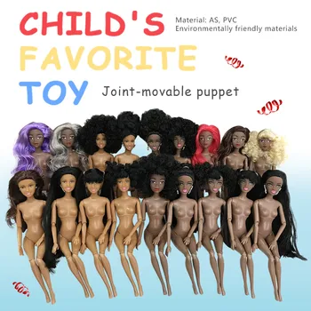 31 black lutka dekle Lutke Otroka slim afriške dekle lutka Za Dekleta kopel Rojstni dan Premično Skupne Afriške Lutka Igrača princesa