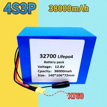 32700 Lifepo4 baterije 4S3P 12.8 V 38Ah 4S 40A 100A uravnoteženo BMS za električni čoln in brezprekinitveno napajanje 12V