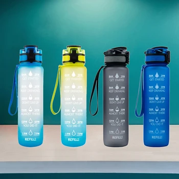 34 oz Prenosna Steklenica za Vodo s Časom Marker, Pijača, Motivacijske Steklenico Vode, Velike BPA Free Vodo, Vrč za Šport Telovadba Fitnes