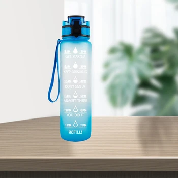 34 oz Prenosna Steklenica za Vodo s Časom Marker, Pijača, Motivacijske Steklenico Vode, Velike BPA Free Vodo, Vrč za Šport Telovadba Fitnes