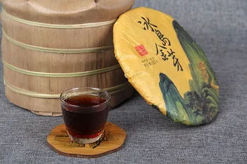 357g Yunnan na Kitajskem Zrel Čaj 2017 Staro Drevo Čisti Material Zlati Bud Čaj Zeleni Hrane za Zdravstveno Nego Izgubijo Težo
