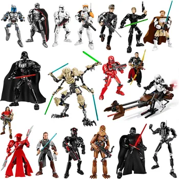 36 Slog Star Wars Građevno Slika Stormtrooper Darth Vader Kylo Ren Chewbacca 