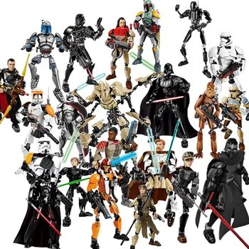 36 Slog Star Wars Građevno Slika Stormtrooper Darth Vader Kylo Ren Chewbacca 