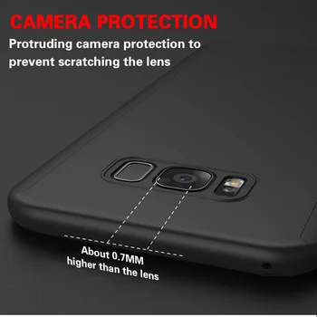 360 Popolno Zaščito Ohišje Za Samsung Galaxy S8 S9 S10E Plus, Lite S20 Ultra Opomba 9 8 10 Pro Shockproof Primeru Filma Zadnji Pokrovček