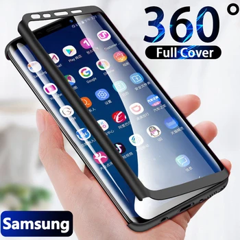 360 Popolno Zaščito Ohišje Za Samsung Galaxy S8 S9 S10E Plus, Lite S20 Ultra Opomba 9 8 10 Pro Shockproof Primeru Filma Zadnji Pokrovček