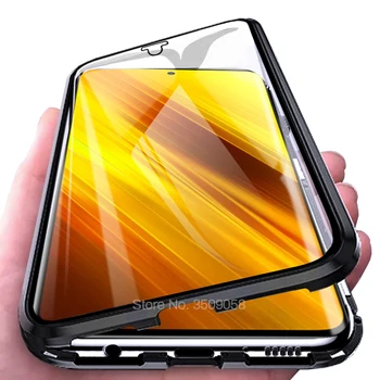 360° Polno Kritje Magnetni Flip Primeru Za Xiaomi Pocophone Litte Poco X3 X 3 NFC NFS PocoX3 6.67