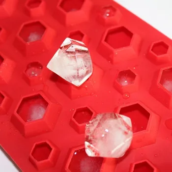3D Diamanti Gem Kul Ice Cube Čokoladno Milo Pladenj Plesni Silikonski Fodant Plesni Kvadratne Oblike s Pladnji