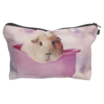 3d Digital Printing Bathtub Hamster Cosmetic Bag Storage Washed Bag