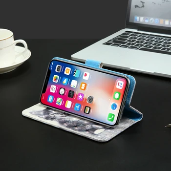 3D flip denarnica Usnjena torbica Za Tecno POP 4 Iskra 6 Go Pro Plus 2020 Wiko View4 View5 Plus Xiaomi Mi 10T Lite 5G Telefon Primerih