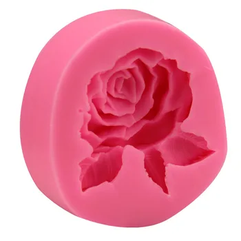 3D Flower Bloom Rose oblike Silikona, Fondat Milo Torto Plesni Peko Orodje Plesni Cupcake Žele Bonboni, Čokolada Dekoracijo