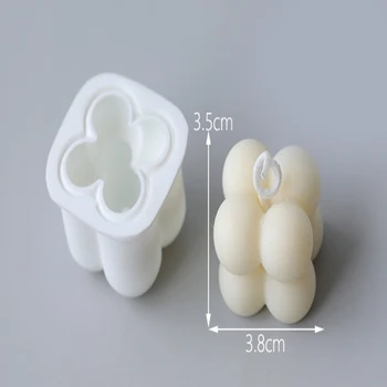 3D Nove DIY dišeče mavca Sveča Plesni Mini rubikova Kocka Aromaterapija Sveča Silikona, Ročno izdelane Sveče Obliki Sojine Kocke Milo Plesni