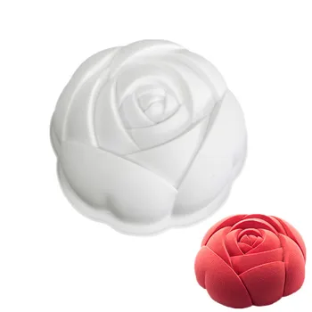 3D Rose Art Sladica Torto Plesni Pop Silikonski Kalup Mousse Čokoladni Silikonowe Moule Peko Peciva Dekoracijo Orodja