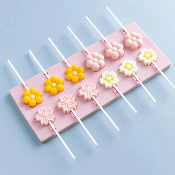 3D Silikonski Lollipop Plesni za Sladkor, Sladkarije, Pecivo Oblike Bonboni za Peko posoda Fondat Plesni Plesni Čokolado